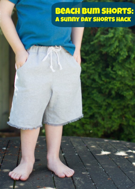 beach bum sunny day shorts tutorial