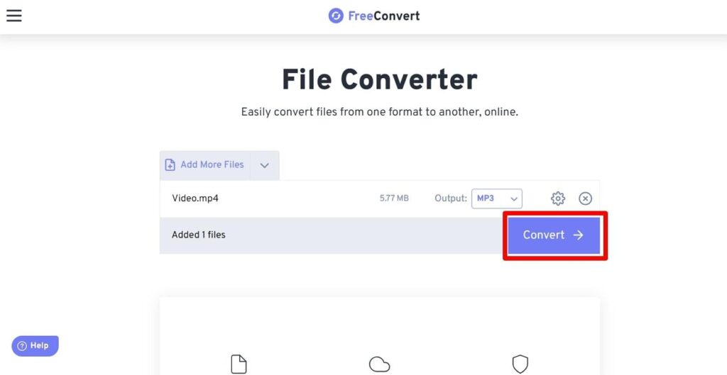 start the audio conversion processÂ
