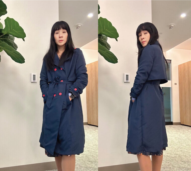 Jeanne's Prado Trench Coat, View A