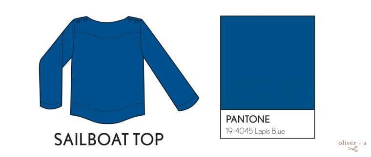 Sailboat Top in Lapis Blue
