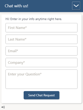 Live Chat Window