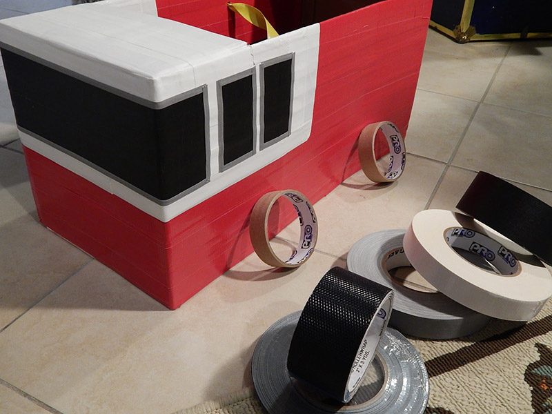 Letâ€™s get rolling and add some wheels! Sticking to the tape theme, I was able to recycle my one inch ProÂ® cores here.