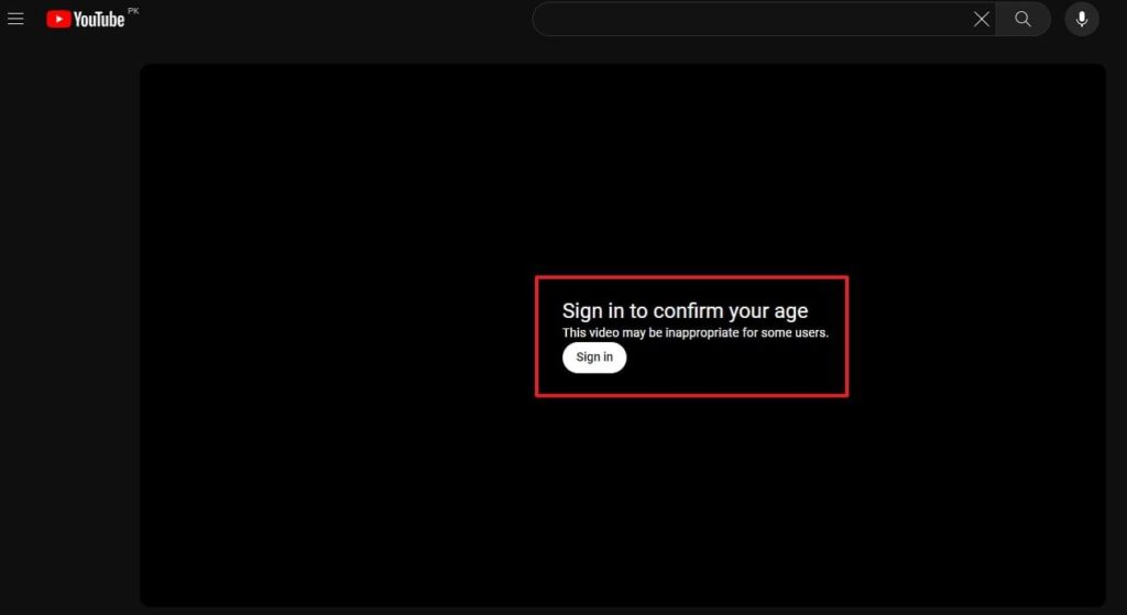 age-restricted video