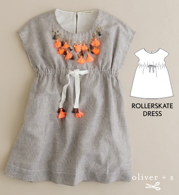 Add some tassels to the Oliver + S Roller Skate Dress