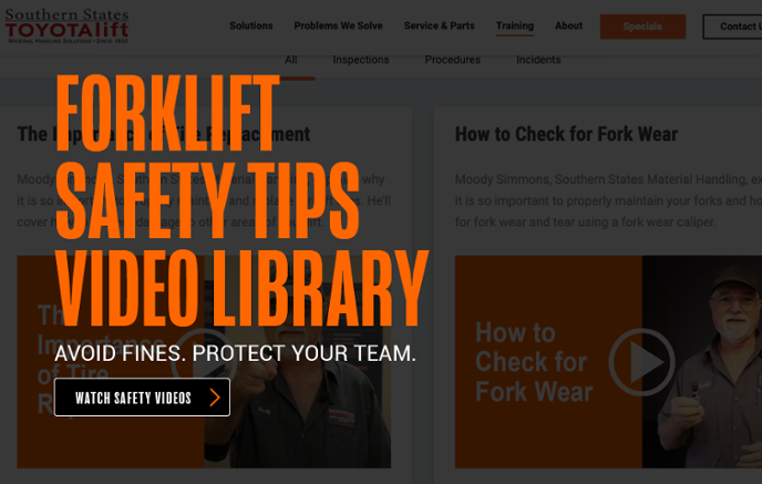 Forklift Safety Tips Video Library