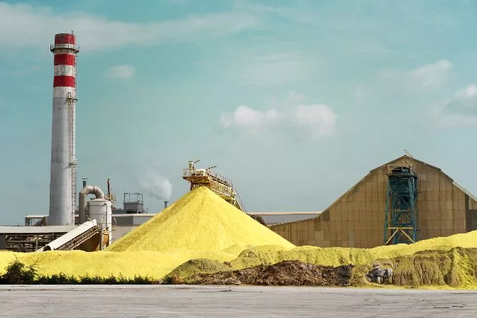 Sulfur Stockpile