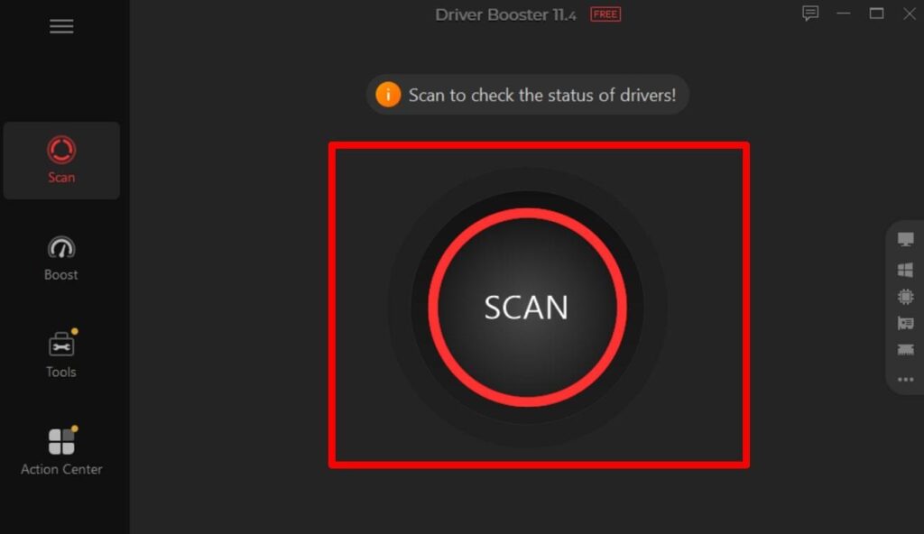 start the driver scanning processÂ