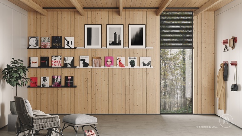 Fatlippie Peggy5 Bookwedgie Modern Room DIY Wood Walls