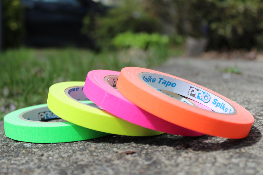 pro pocket spike tape on ground