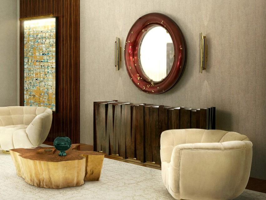 Modern Mirrors To Match Your Living Room Sideboard