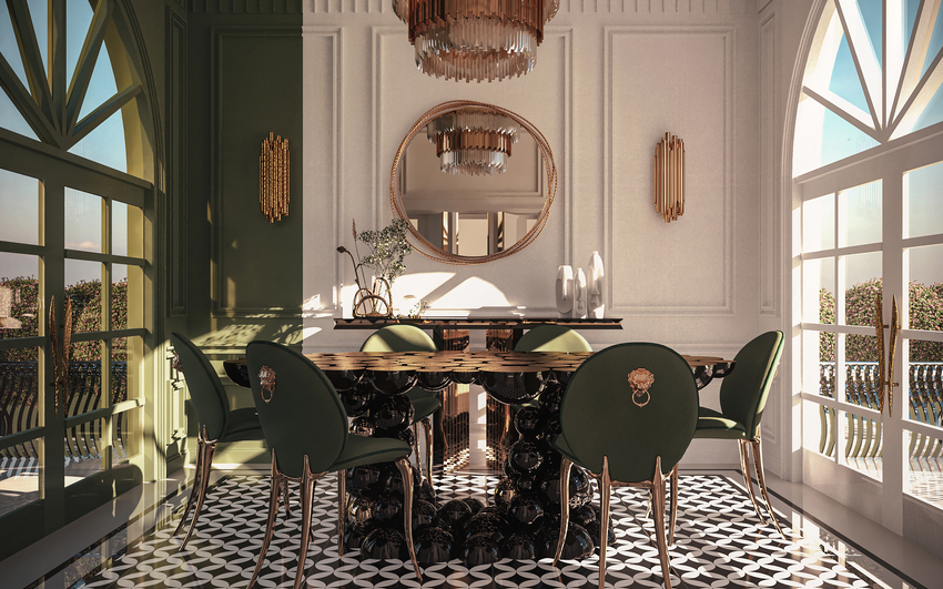 Opulent Dining Room In Partnership With Auns Dallaq