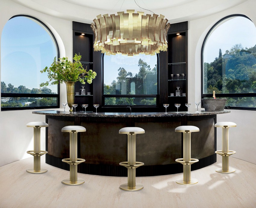 mid-century bar design