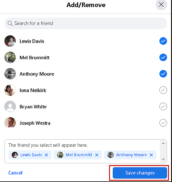 regularly review your friend list