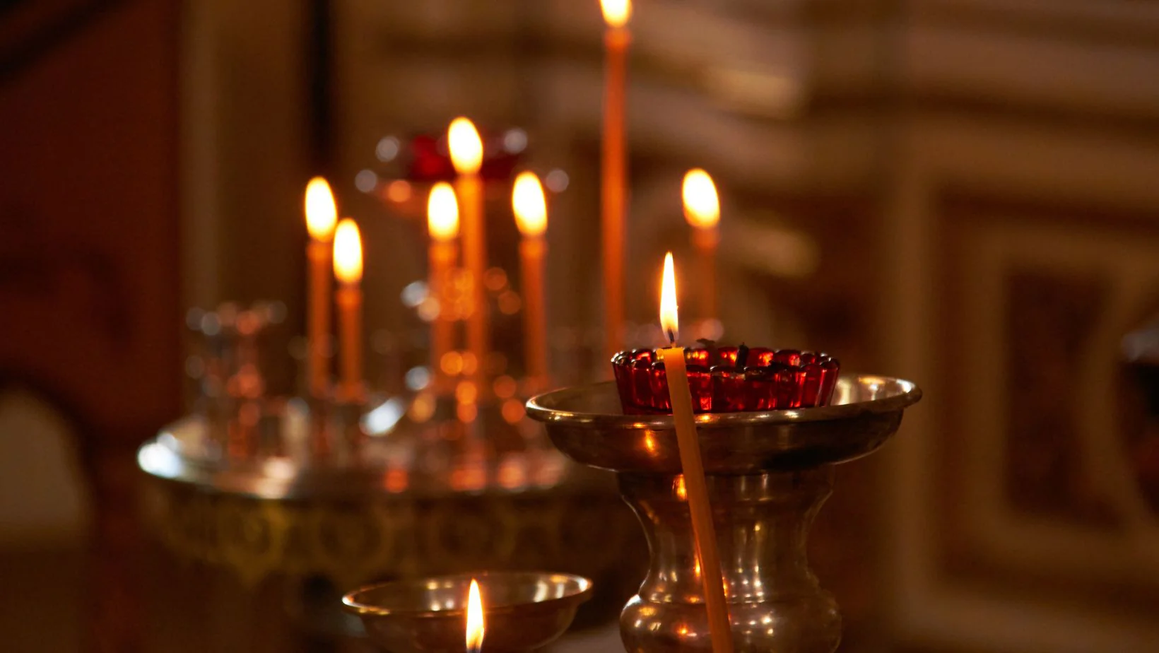 Long, slim candles