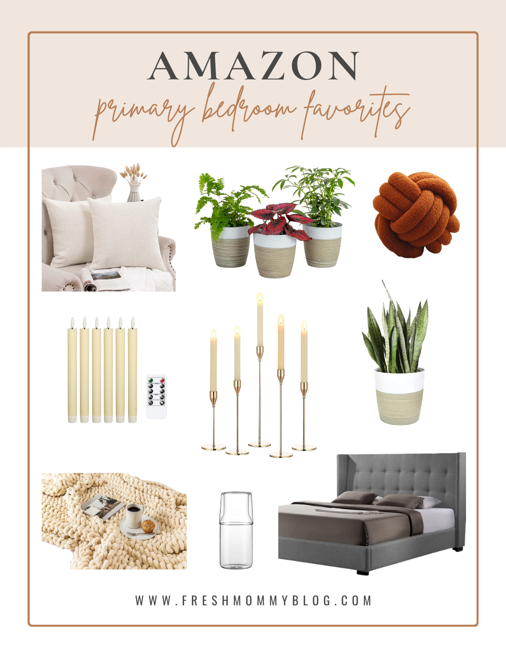 Shop my Primary Bedroom Favorites on Amazon