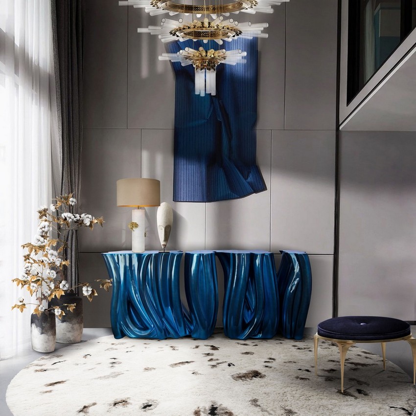 Eye-catching Modern Console Tables For a Statement Entryway