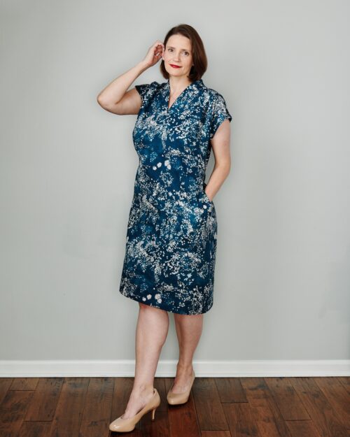 Lyndsey talks about the sewing pattern adjustments she made to get the perfect fit.