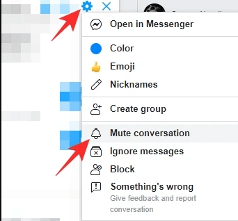 tap on mute conversationÂ 