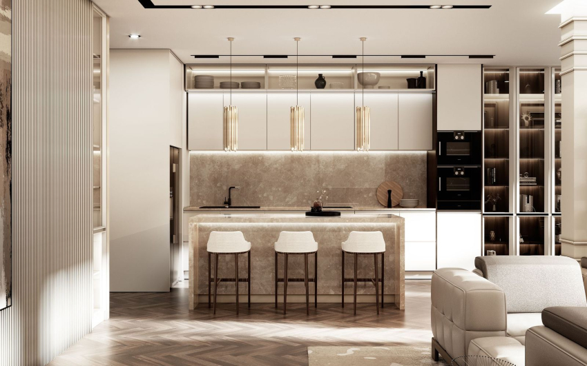 Cremoso Room: A Functional, Cozy Feel In The Dining Room And Kitchen