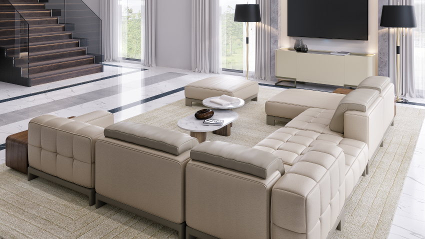 Contemporary Modern Living Room by Covet House and CGIFURNITURE