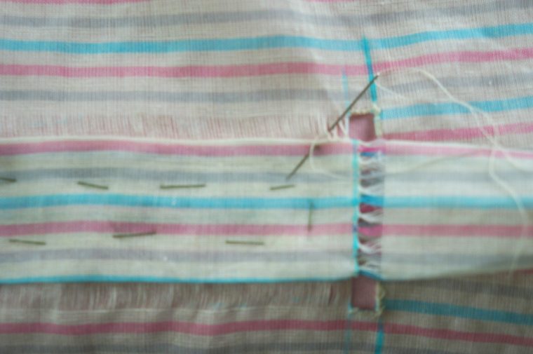 Hemstitching on the Weekend Getaway Blouse