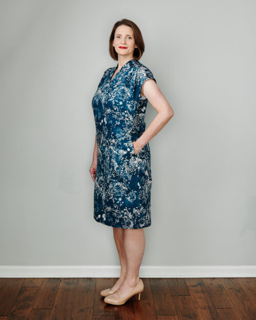 Lyndsey talks about the sewing pattern adjustments she made to get the perfect fit.