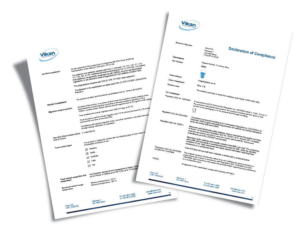 Vikan Declaration of Compliance document