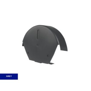 image showing a universal dry fix ridge end caps - half round in grey