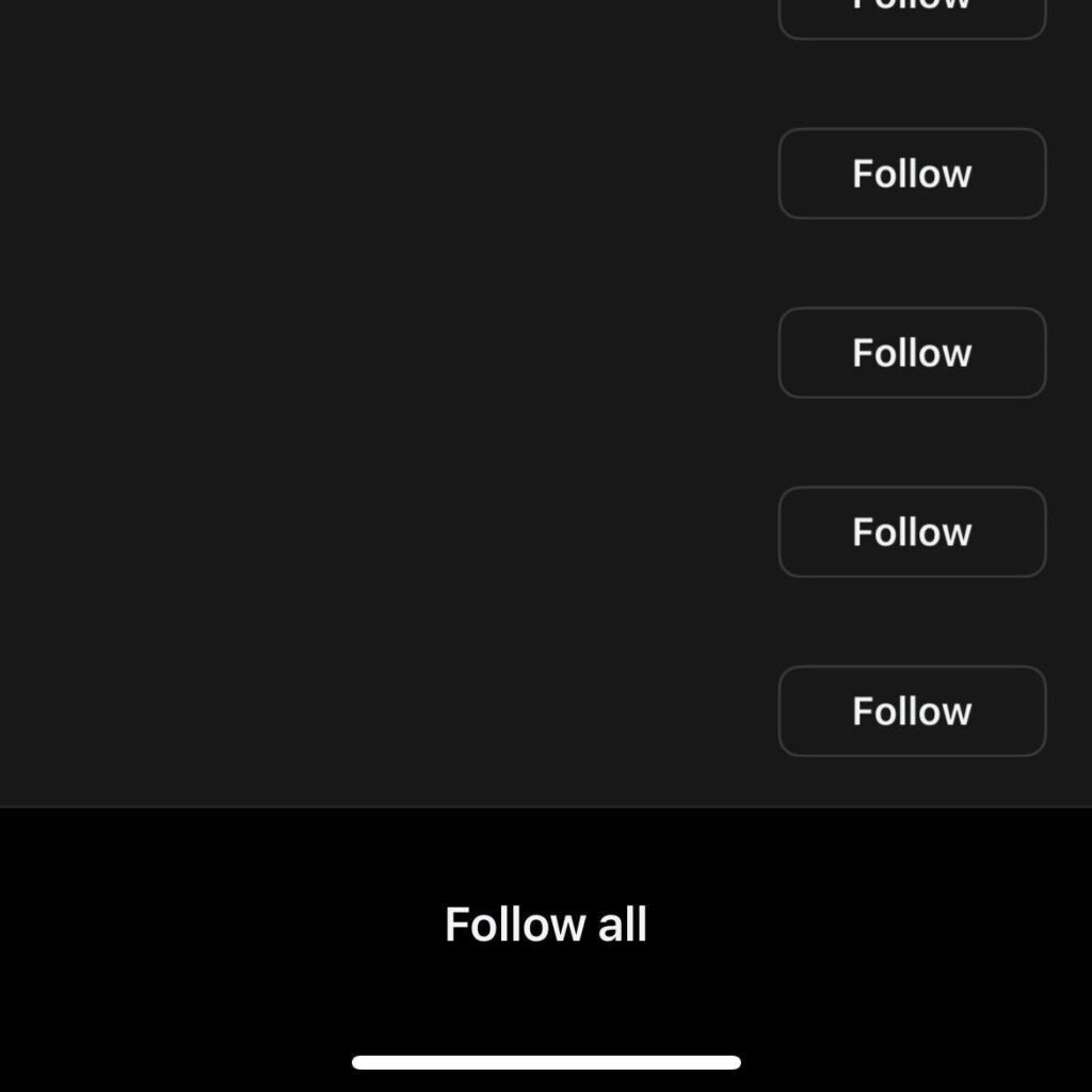 follow the instagram users