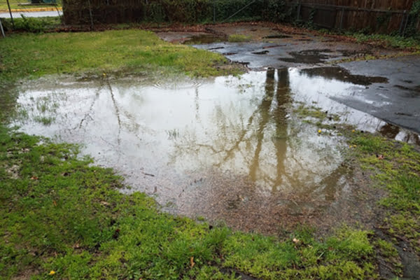 Picture of standing water