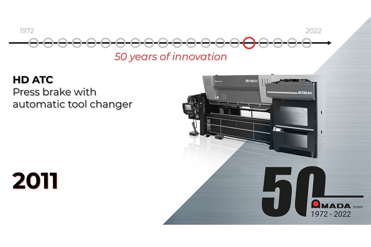Automatic tool changers (ATC) are a hallmark of Amada's innovative press brake technology