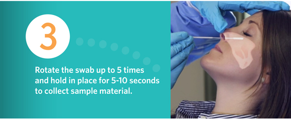 Nasopharyngeal(NP) Sample Collection Flocked Swab for the Flu