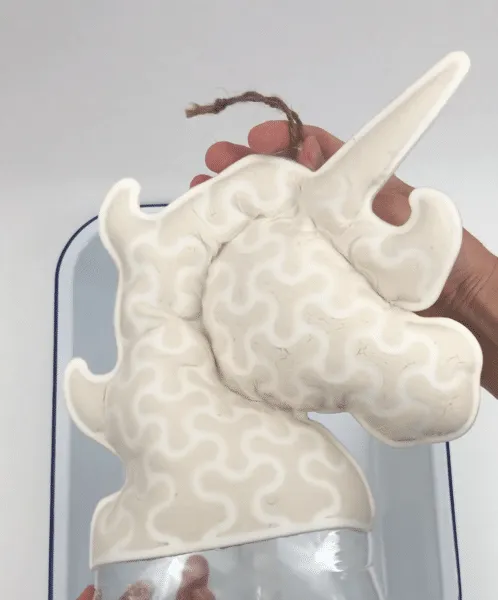 Letterbox Sculptures soaked and inflated unicorn