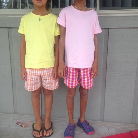 Oliver + S Lunch Box Tees and Sunny Day Shorts