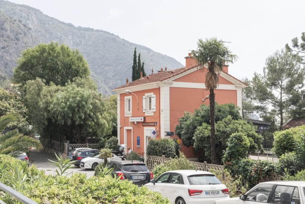 Eze-Bord-de-Mer train station & tourist office by Cattie Coyle Photography