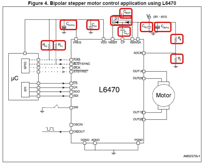 L6470 STMicro driver IC diagram