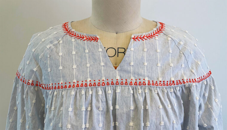 embroidered Positano Blouse