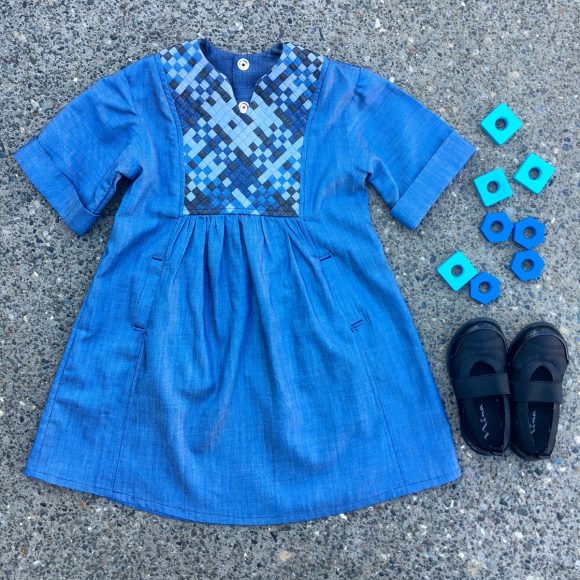 Oliver + S Hide-and-Seek Dress with woven yoke
