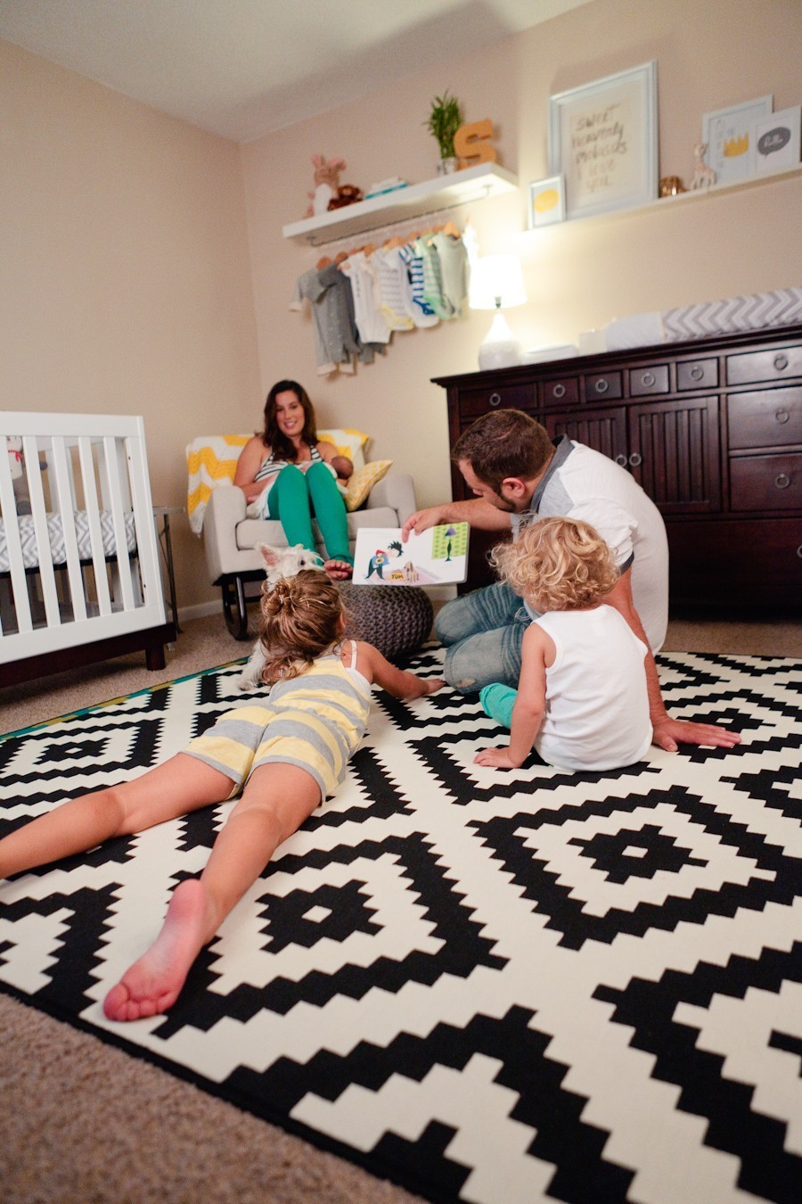Family of Five and a Hanging Wardrobe Shelf DIY
