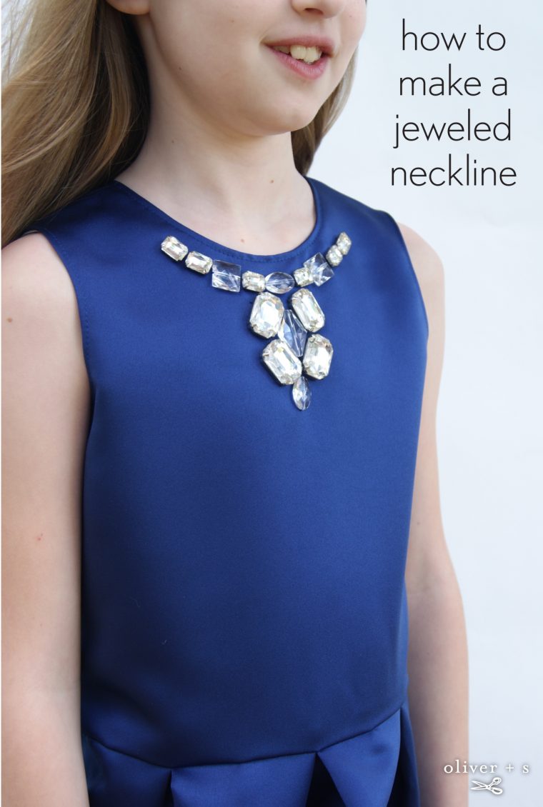 Jeweled Neckline Tutorial