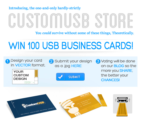 Win 100 USB Business Cards