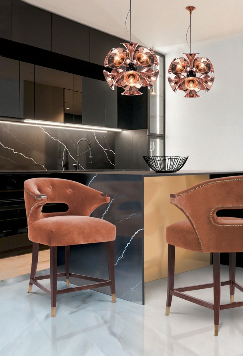 orange kitchen design