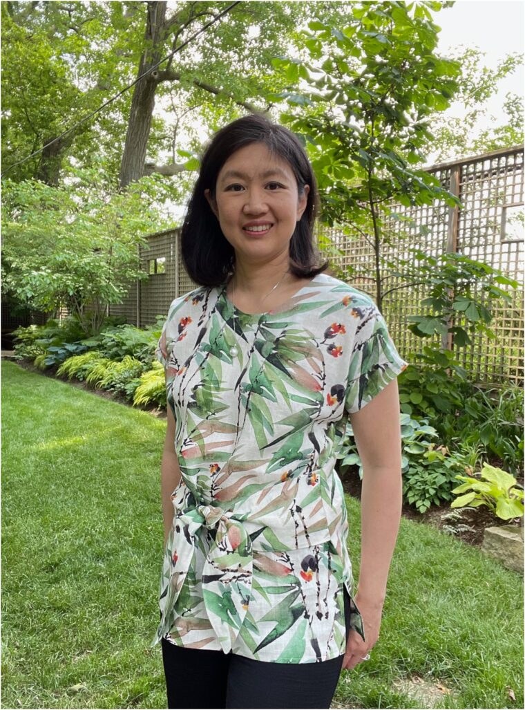 DIY woven t-shirt with ties