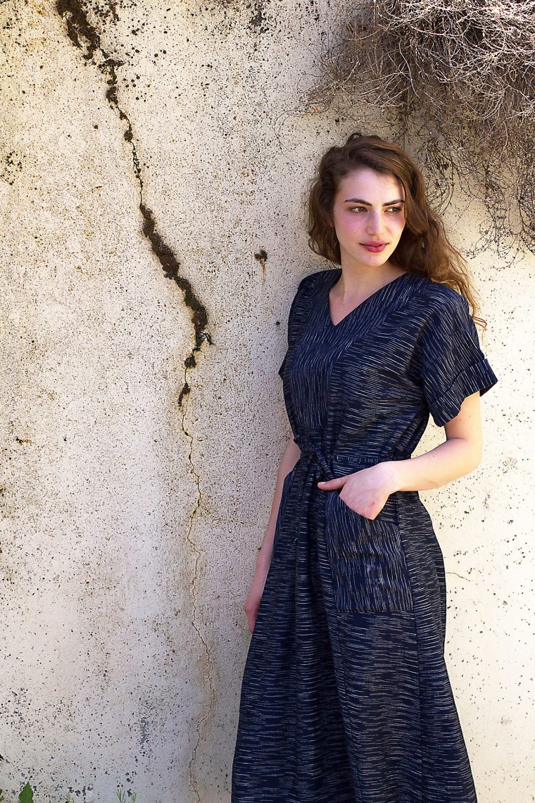 Cotton Ikat Tea House Dress