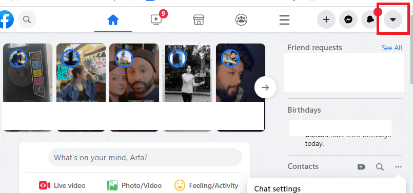 tap on arrow