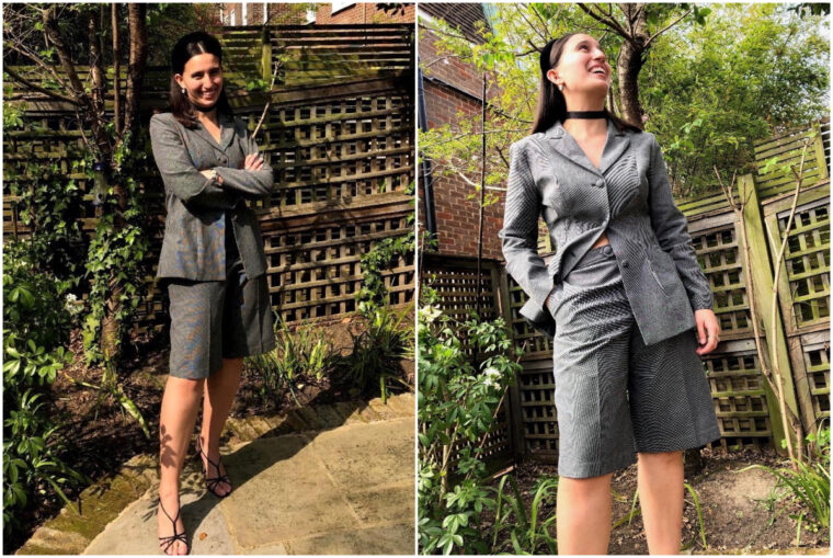 Maryam sewed herself a DIY shorts suit and a pair of classic trousers.