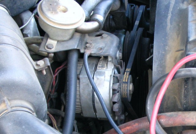 Toyota alternator placement