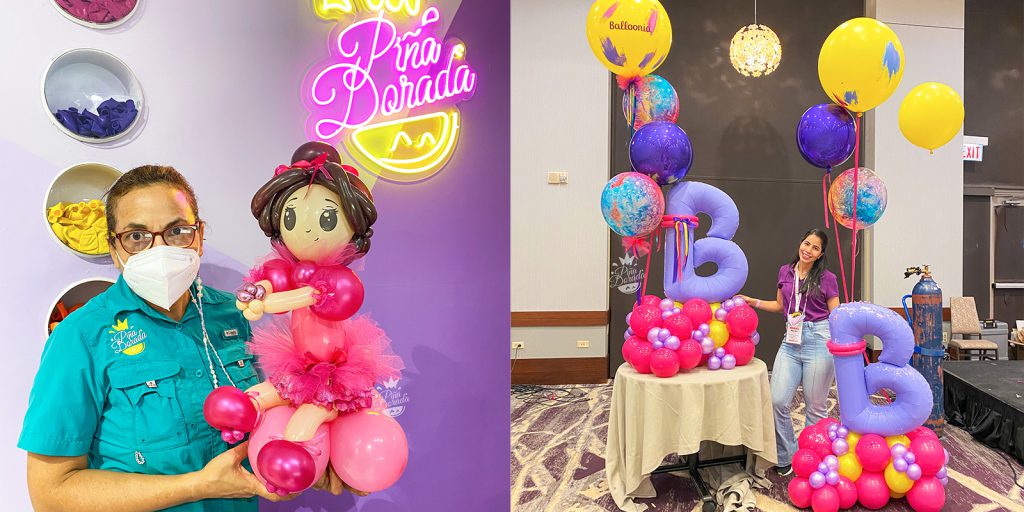 Darys and Monica Torrero started PiÃ±a Dorada balloon decor company in 2019