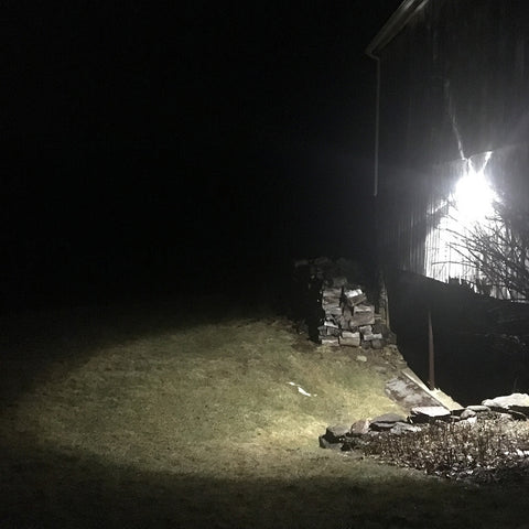 illuminated area
