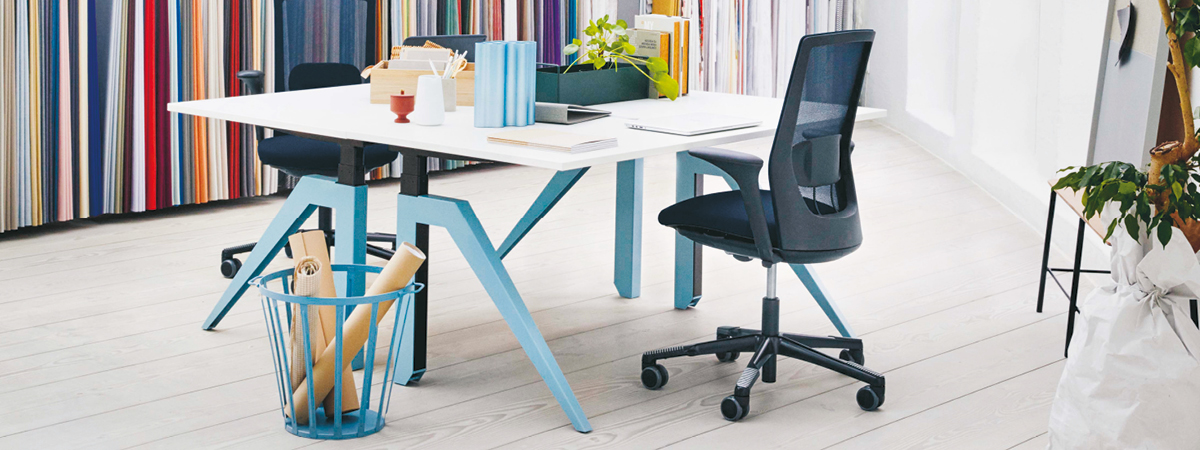 The new-look HÃ…G Futu Mesh looking stylish in an office set-up